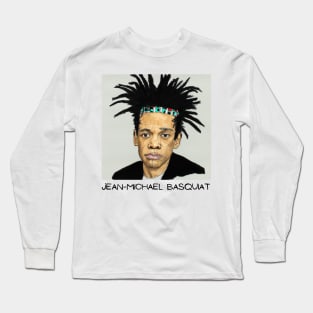 Jean-Michel Basquiat Portrait Hoodie Long Sleeve T-Shirt